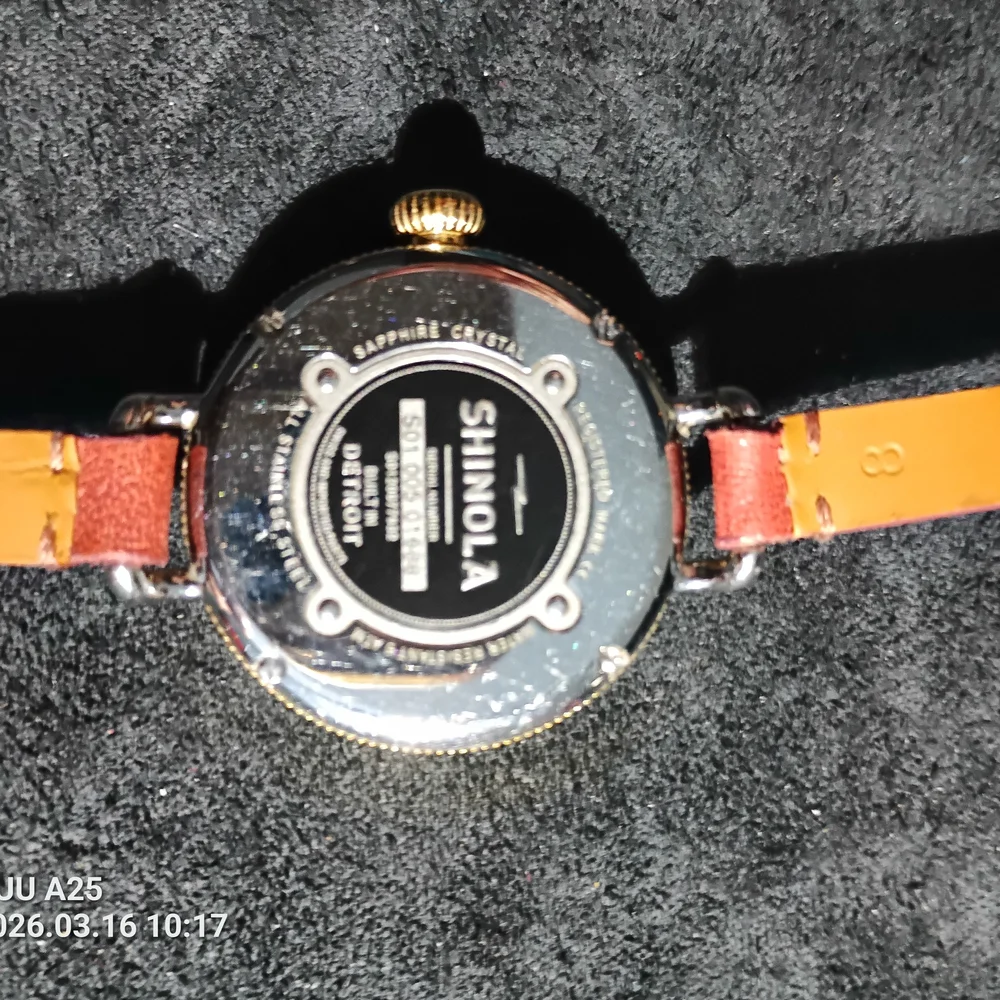 Shinola "The Birdy" 34mm Watch with Brown Leather Strap - Picture 4 of 6